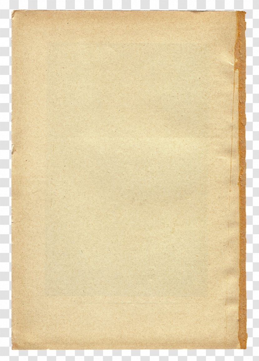 Yellow Rectangle - Vintage Paper Transparent PNG