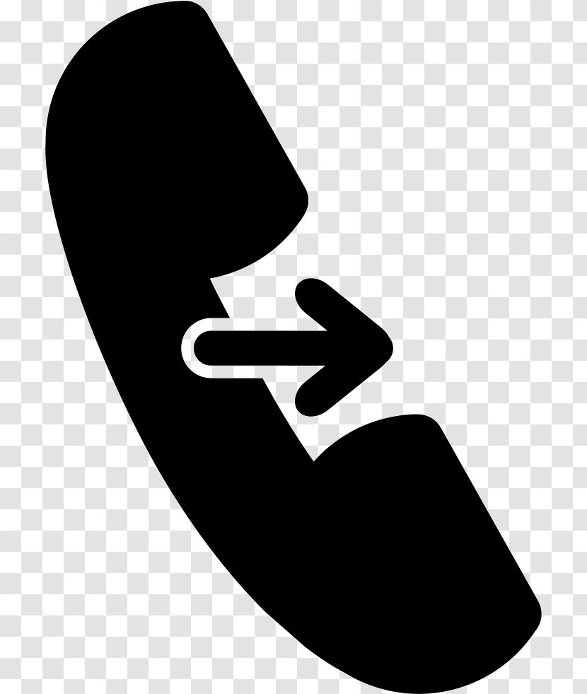 Telephone Call Symbol Arrow - Handset Transparent PNG
