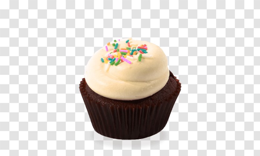 Cupcake Frosting & Icing Muffin Cream Chocolate Cake - Dessert - Cup Transparent PNG