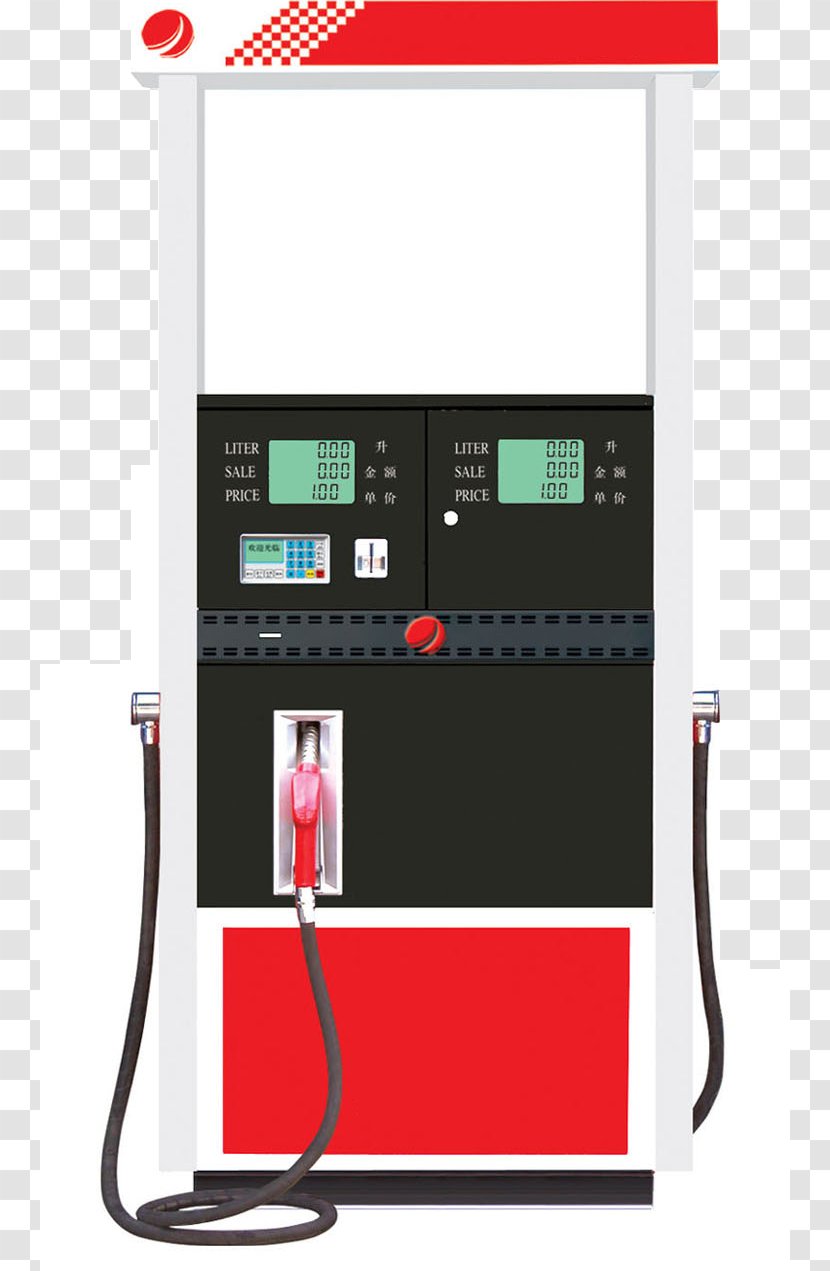 Filling Station Fuel Dispenser Pump Gasoline Digital Signage - Hardware - Cliparts Accounting Machines Transparent PNG