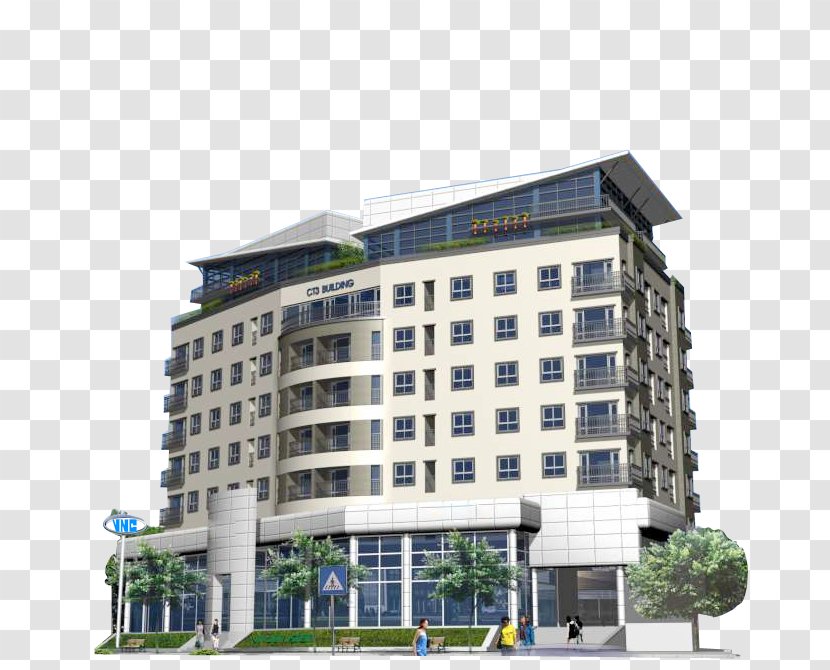 Commercial Building Mixed-use Condominium Facade - Metropolitan Area - Copy Fax Test Transparent PNG