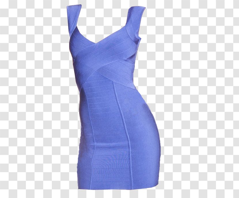 Dress Electric Blue Turquoise Cobalt - Aqua - Bandage Transparent PNG