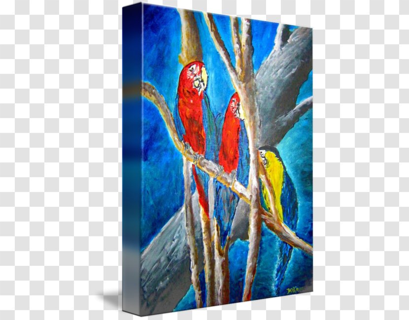 Macaw Parrot Acrylic Paint Painting Parakeet - Organism - Tropical Watercolor Transparent PNG