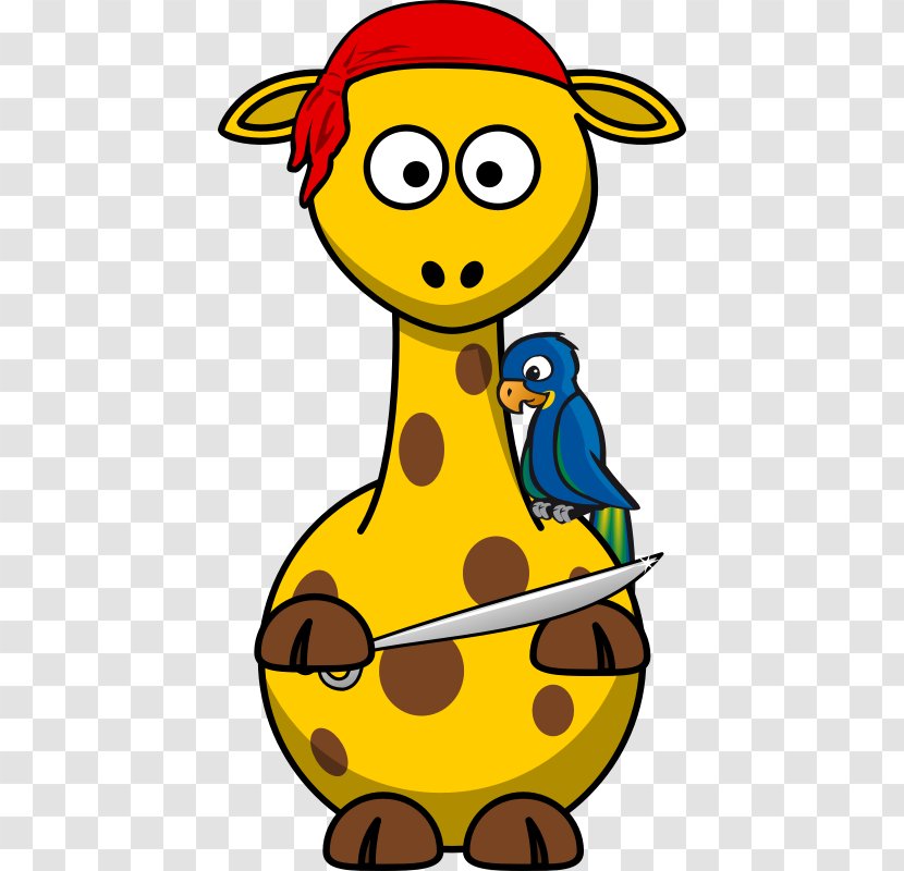 Baby Giraffes Cartoon Clip Art - Yellow - Girraffe Transparent PNG