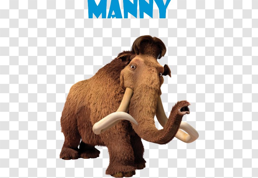 Manfred Scrat Sid Ellie Ice Age - African Elephant Transparent PNG