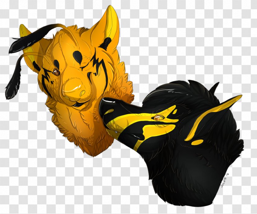 Cat Carnivora Animal Yellow Snout - Wasp Transparent PNG