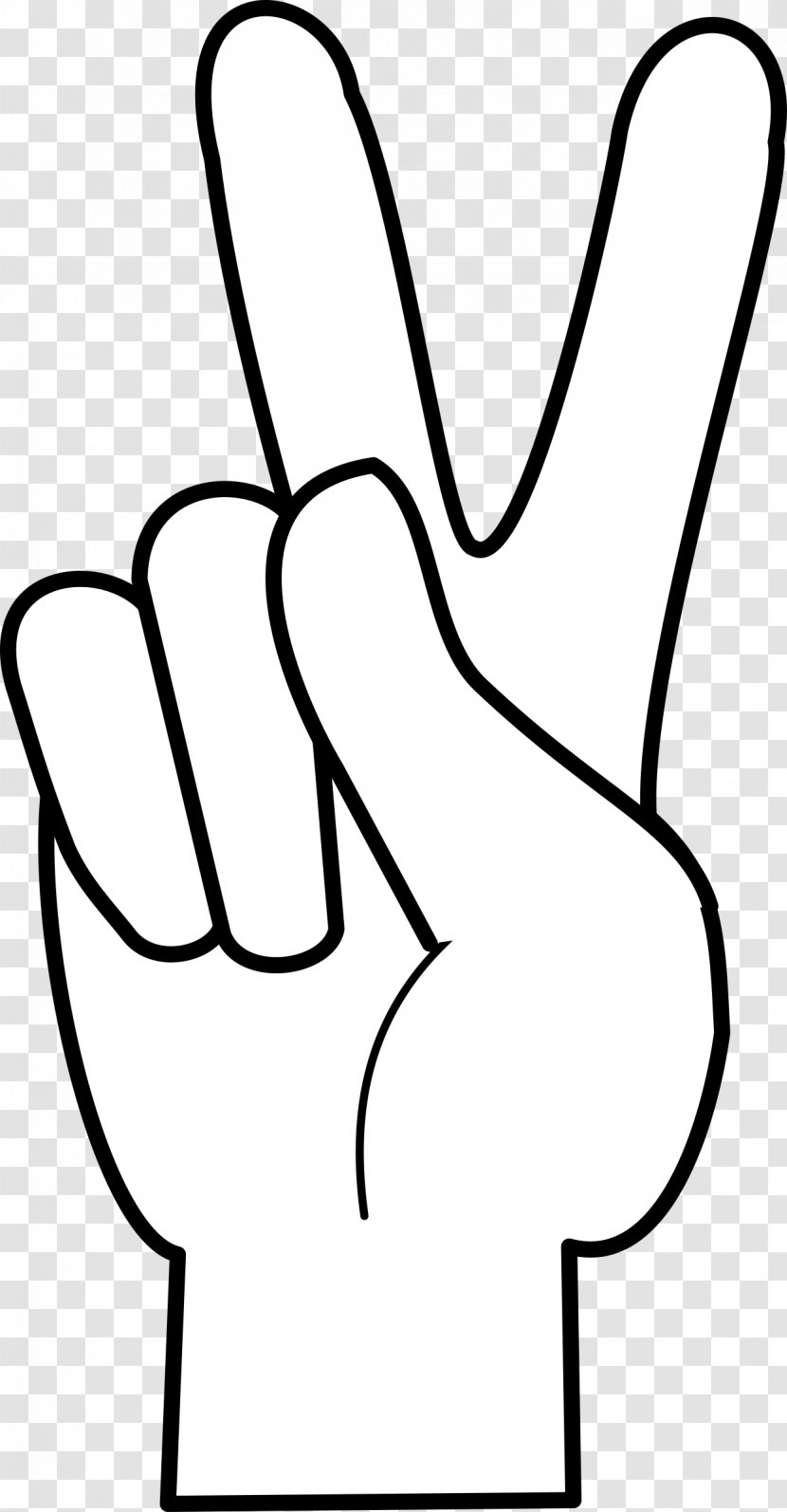 Peace Symbols V Sign Finger Clip Art - Tree - Symbol Transparent PNG