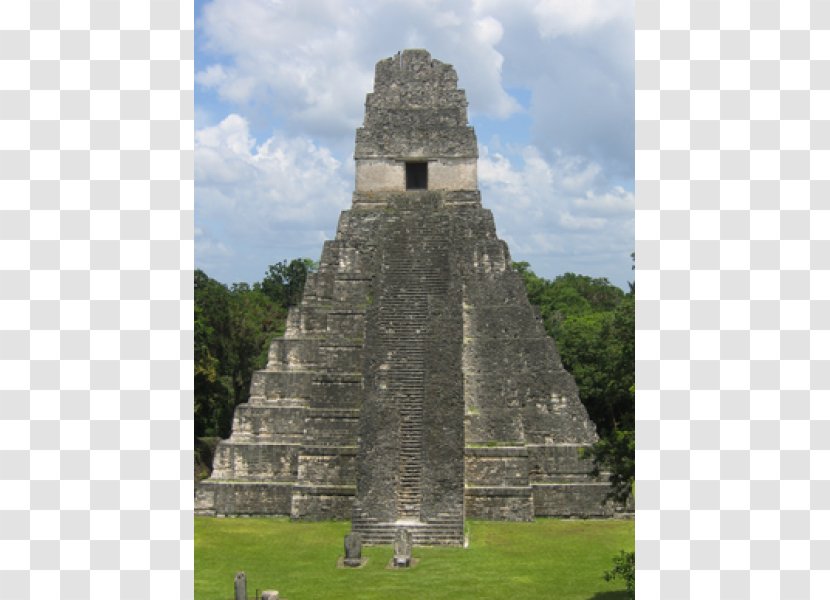 Tikal Temple I Maya Civilization City Tikal-Calakmul Wars - Stone Carving - Pyramid Transparent PNG