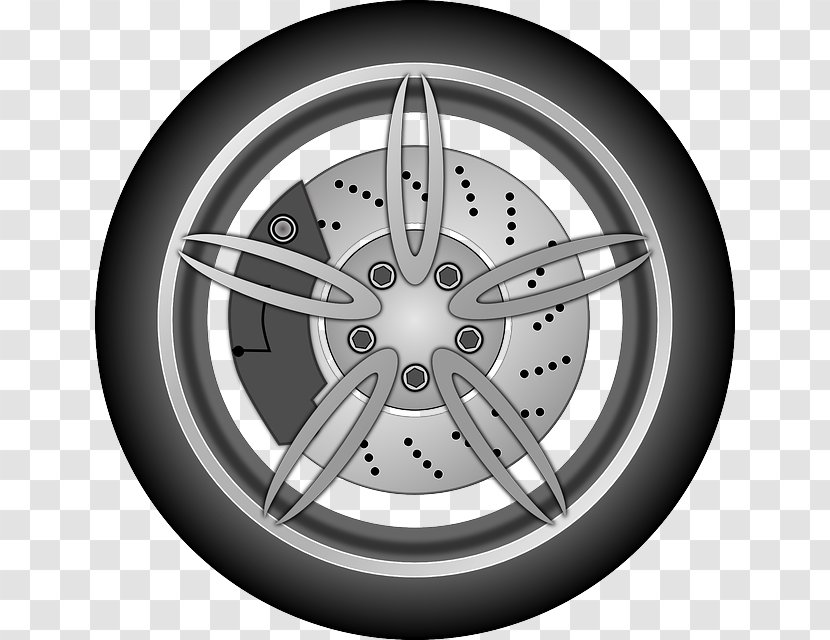 Car Tire Rim Wheel Clip Art - Bicycle Transparent PNG