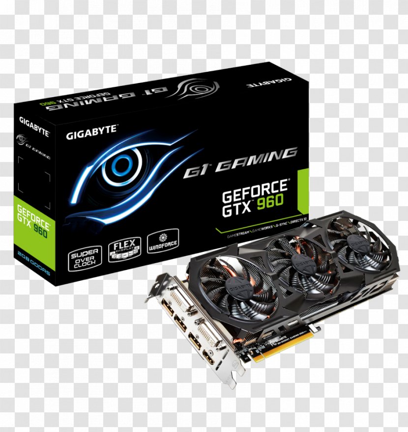 Graphics Cards & Video Adapters GDDR5 SDRAM GeForce Gigabyte Technology 英伟达精视GTX - Hardware - Nvidia Transparent PNG