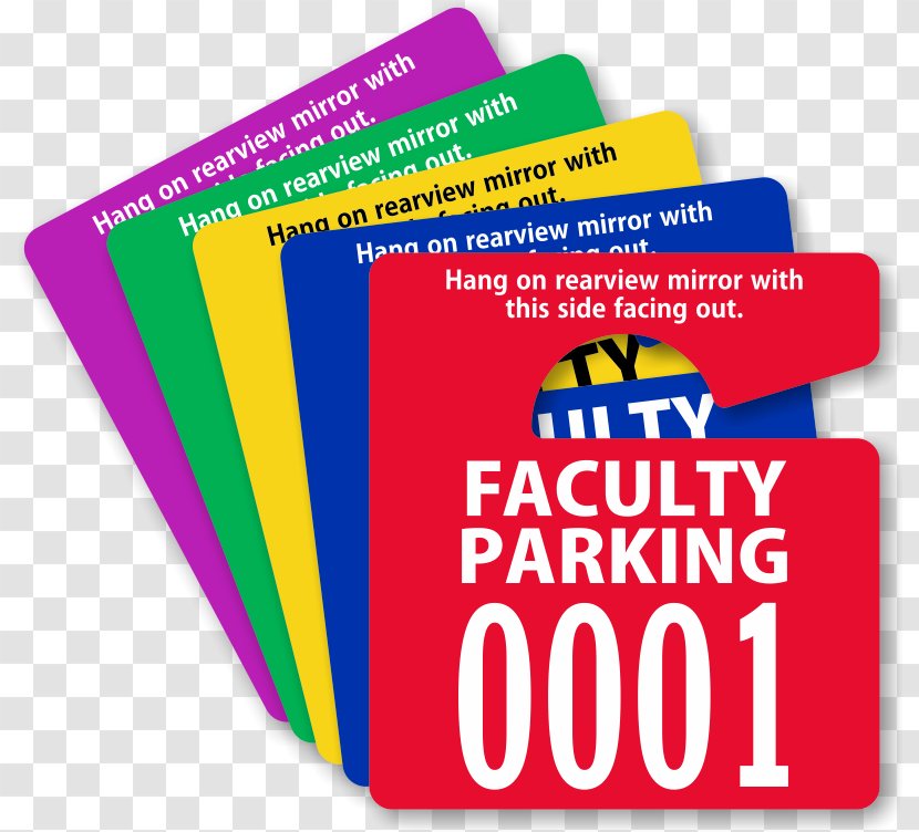 Parking Decal Plastic Rear-view Mirror Vehicle - Material - Hanging Tag Transparent PNG