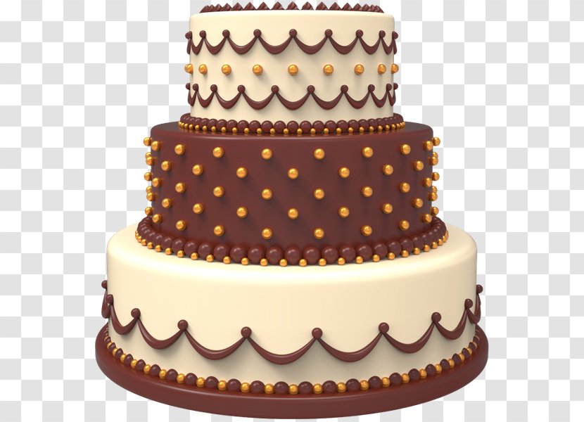 Torte Wedding Cake Chocolate Layer Birthday - Sugar Paste Transparent PNG