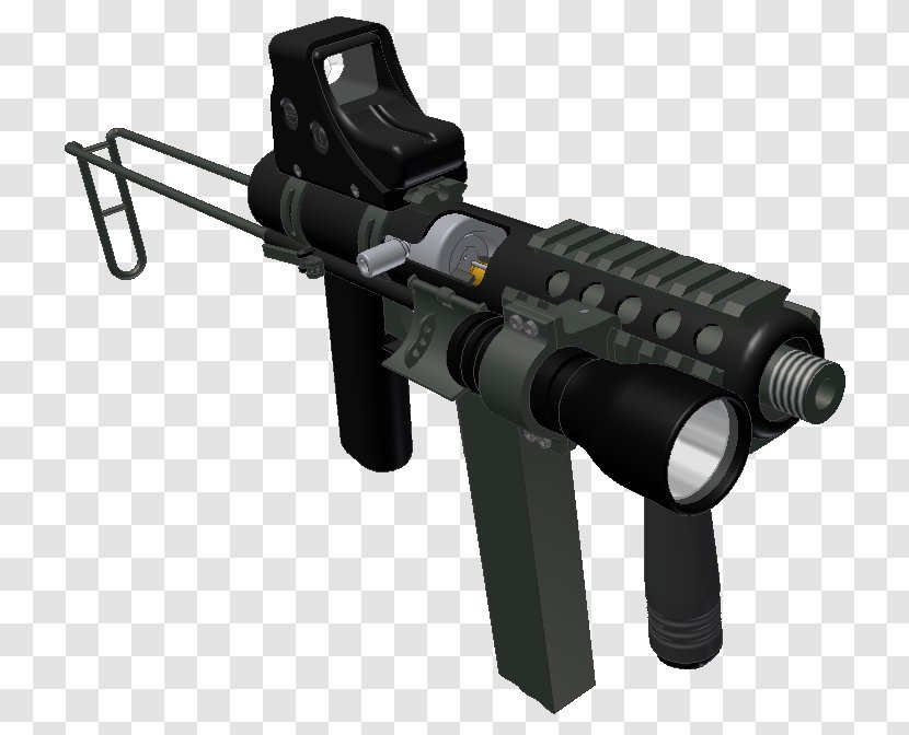 Firearm Close Quarters Combat Ranged Weapon Machine Gun - Trigger - Swat Transparent PNG
