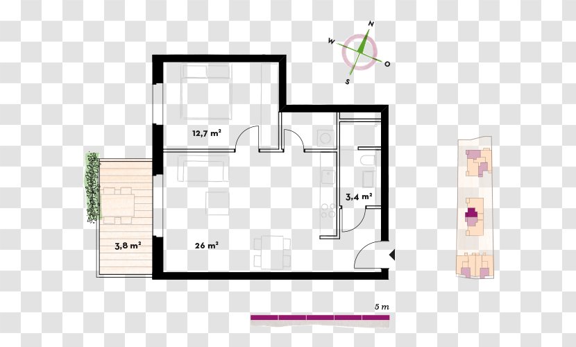Floor Plan Bedroom Kitchen Living Room Transparent PNG