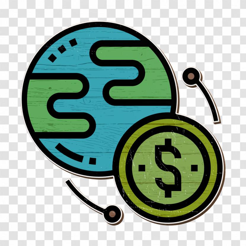 Worldwide Icon Coin Icon Investment Icon Transparent PNG