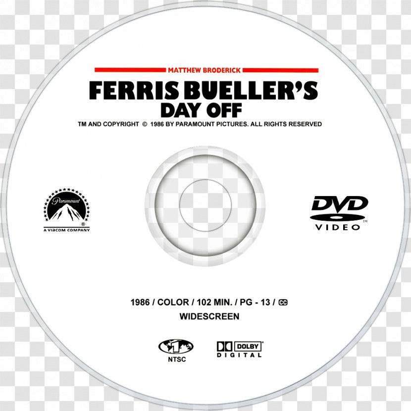 Compact Disc Brand Computer Hardware - Ferris Bueller Transparent PNG