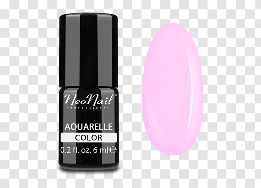 Lakier Hybrydowy Watercolor Painting Nail Pink Transparent PNG