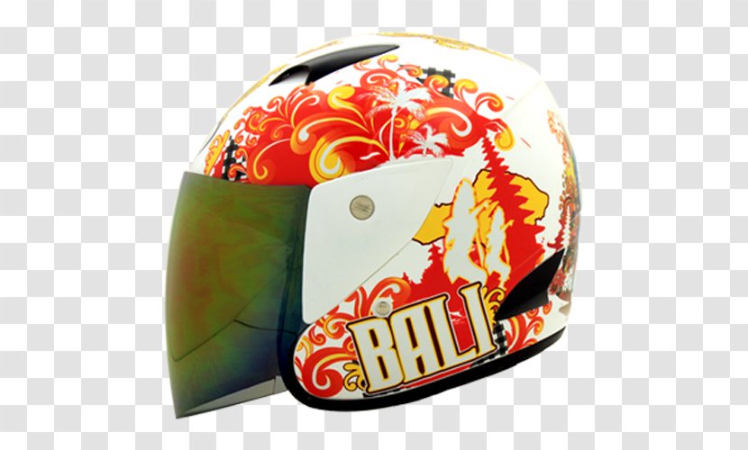 Motorcycle Helmets Bicycle Color Blue - Side - Bali Transparent PNG