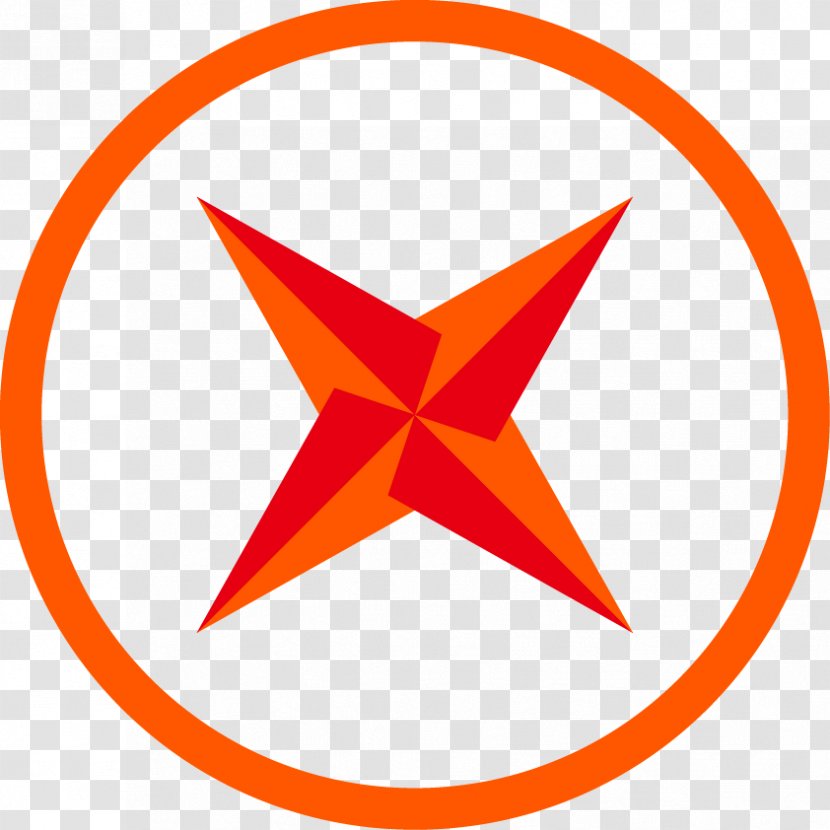 Hazard Waste Symbol Clip Art - Point - Red Compass Transparent PNG