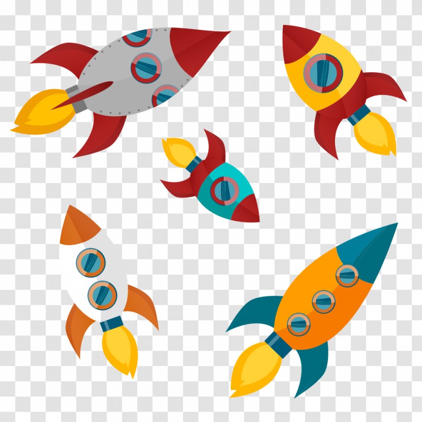 Rocket Cartoon Clip Art - Drawing Transparent PNG