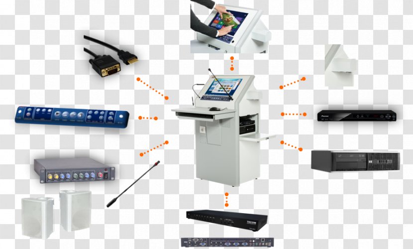 Lectern Lecture Document Cameras Podium Multimedia - Technology Transparent PNG