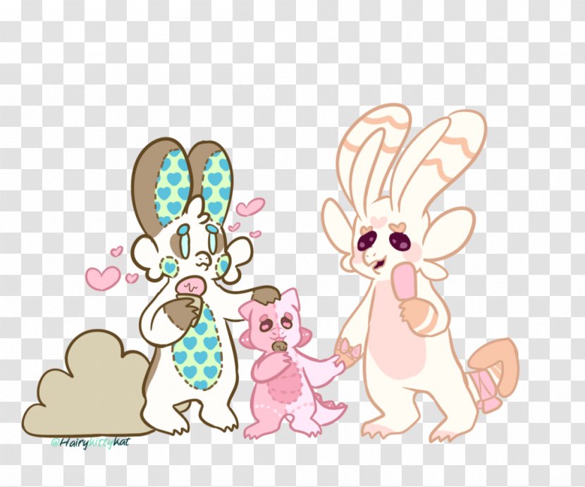 Easter Bunny Hare Vertebrate Rabbit - Happy Family Transparent PNG