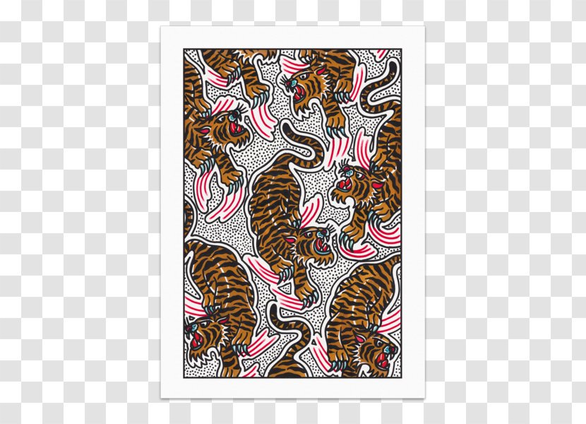 Visual Arts Printmaking Tiger - Watercolor Transparent PNG