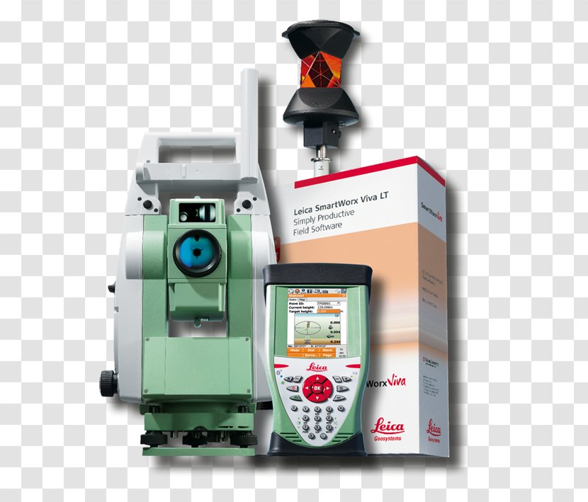 Total Station Surveyor Leica Geosystems Real Time Kinematic - Hardware - Packstation Transparent PNG