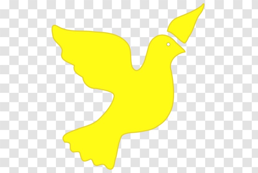 Doves As Symbols Peace Columbidae Clip Art - Royaltyfree - YELLOW Transparent PNG