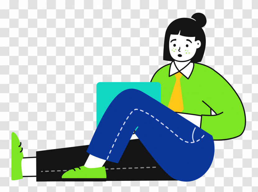 Sitting On Floor Sitting Woman Transparent PNG