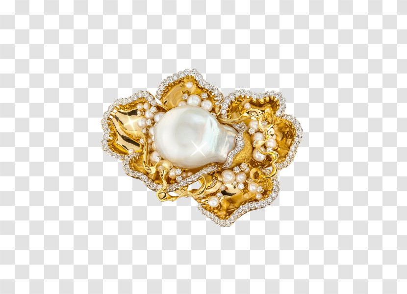 Pearl Body Jewellery Brooch - Jewelry Making Transparent PNG