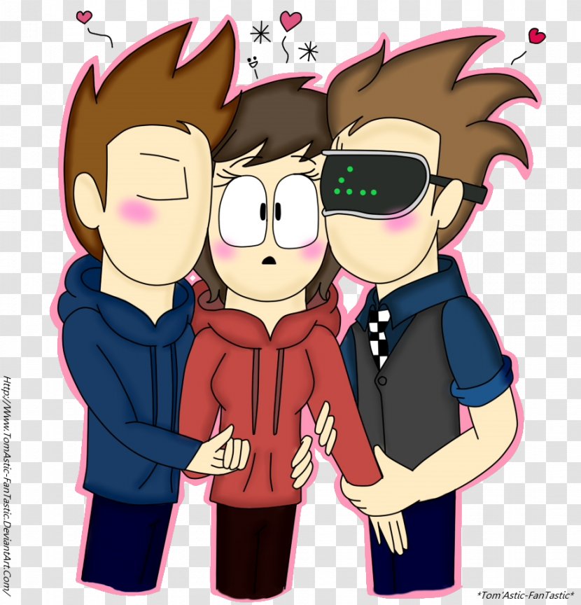 Clip Art Illustration Tom Drawing Boy - Heart - Eddsworld Picture Transparent PNG