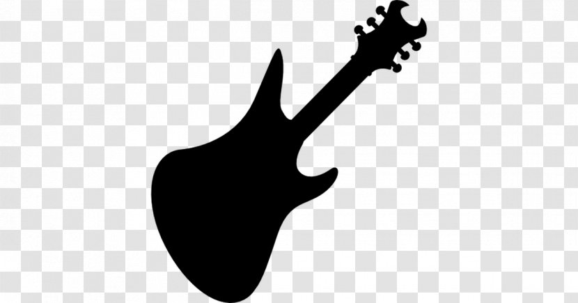 Electric Guitar Bass Silhouette Fender Stratocaster - Heart Transparent PNG