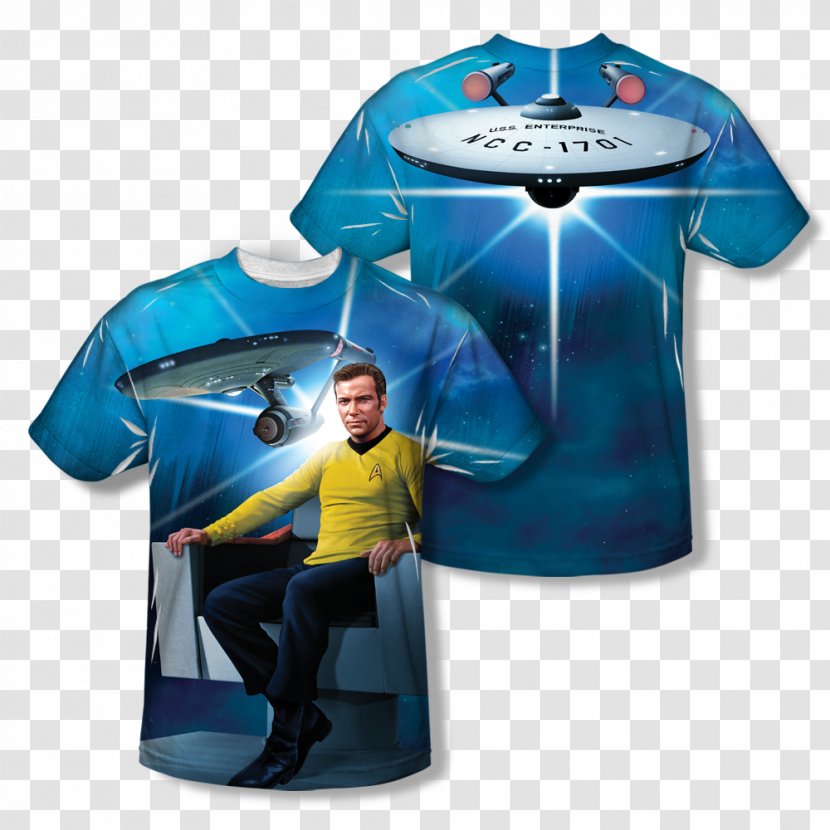 James T. Kirk T-shirt Scotty Clothing Sizes Spock - Star Trek The Original Series Transparent PNG