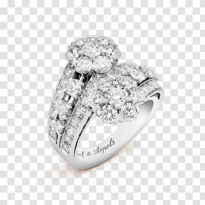Wedding Ring Van Cleef & Arpels Jewellery Diamond - Rings - Snowflake Pendant Transparent PNG