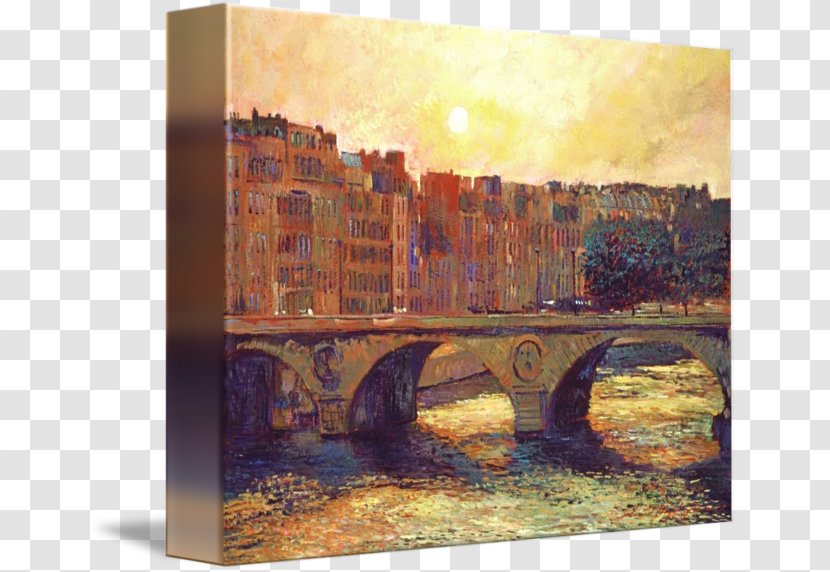 Painting Canvas Print Printing Art - Seine - Paris Bridge Transparent PNG