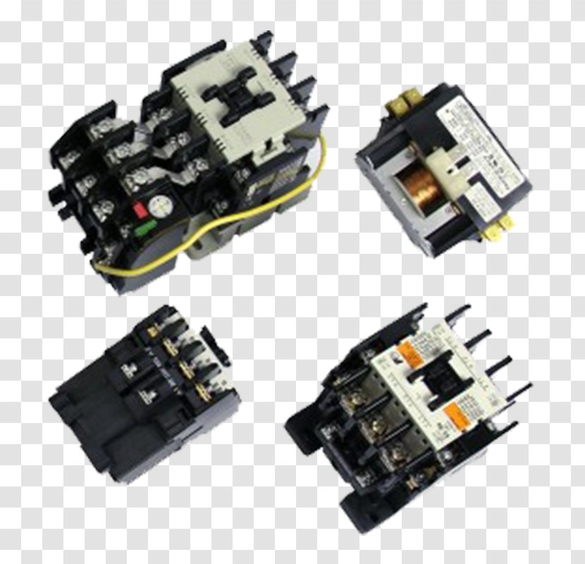 Contactor Microcontroller Electronics Magnetic Switch Electronic Component - Electromagnetic Coil Transparent PNG