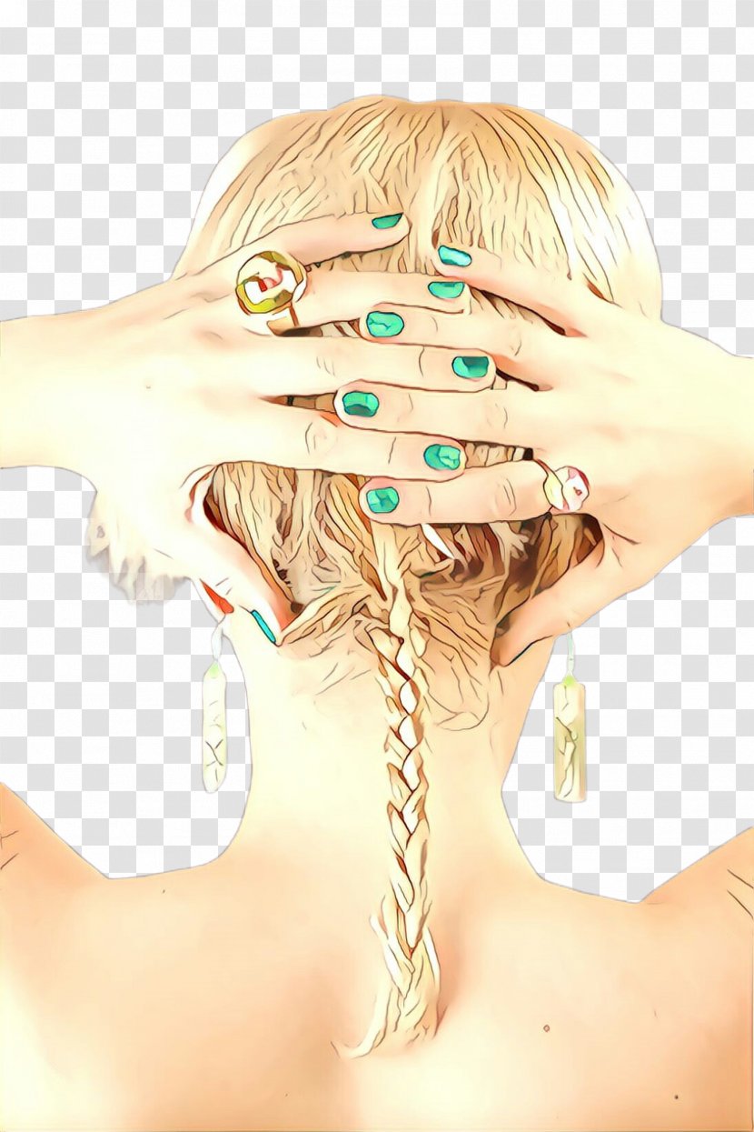 Hair Face Skin Head Hairstyle - Neck - Blond Beauty Transparent PNG
