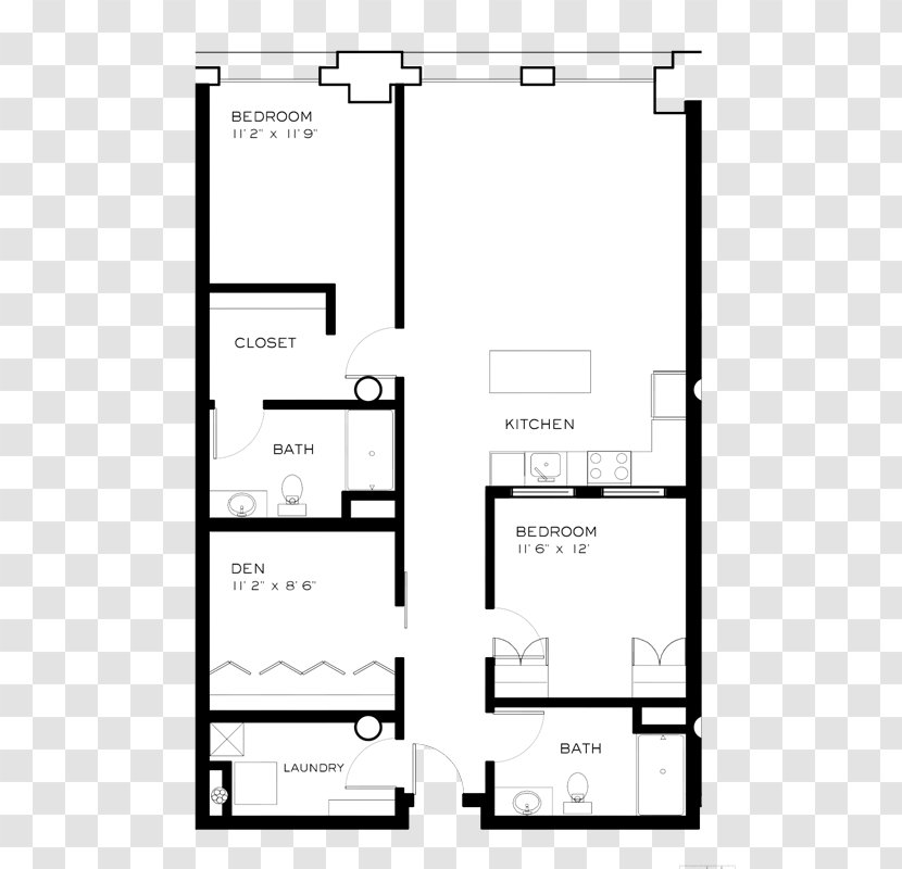 Floor Plan Brix Apartment Lofts Renting House - White Transparent PNG
