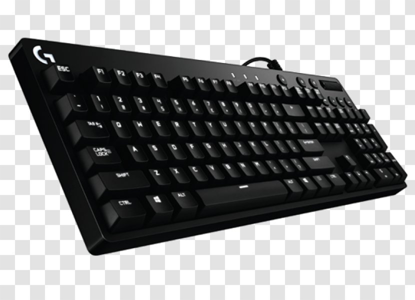 Computer Keyboard Mouse Logitech G610 Orion Red USB QWERTZ German Black Gaming Keypad - Peripheral Transparent PNG