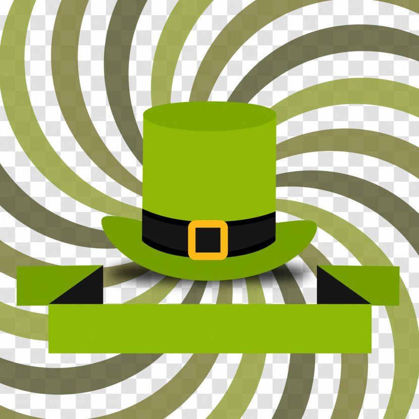 Euclidean Vector Download Illustration - Photography - Green Swirl And Hats Transparent PNG
