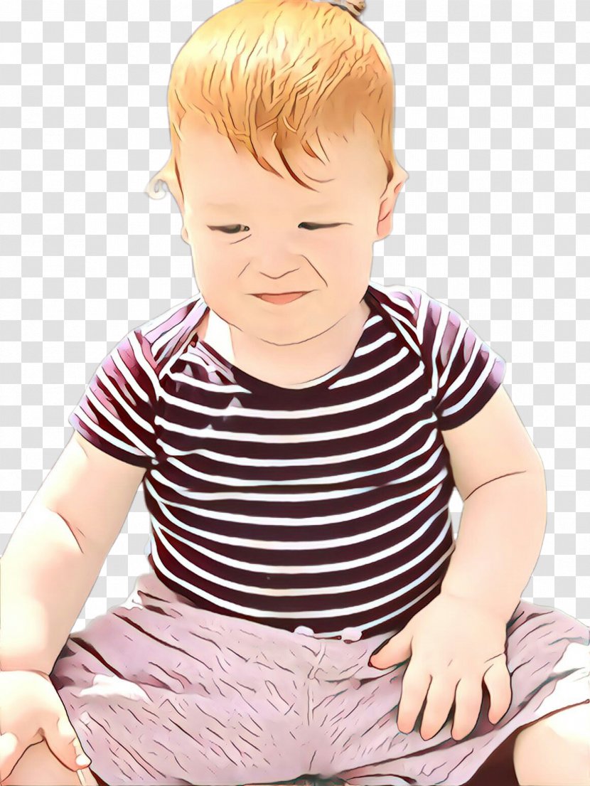 Child Cheek Toddler Head Nose - Tshirt Blond Transparent PNG