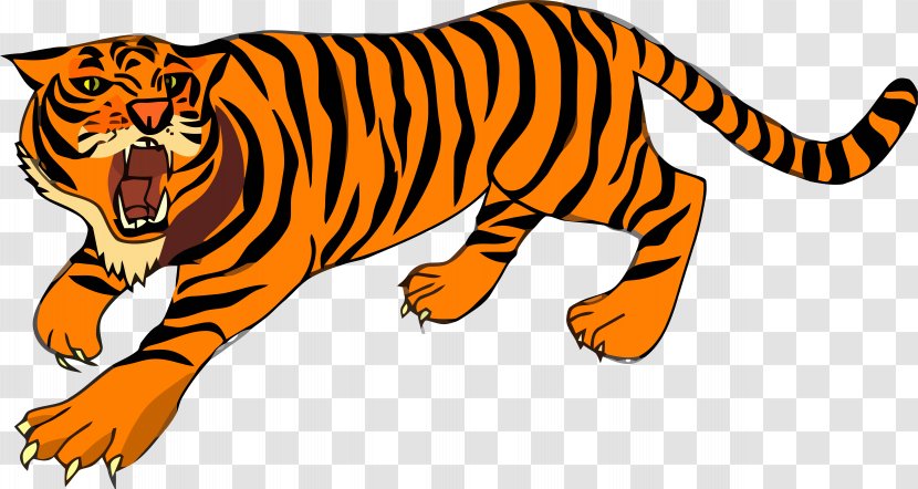 Bengal Cat Tiger Clip Art Felidae Openclipart Transparent PNG