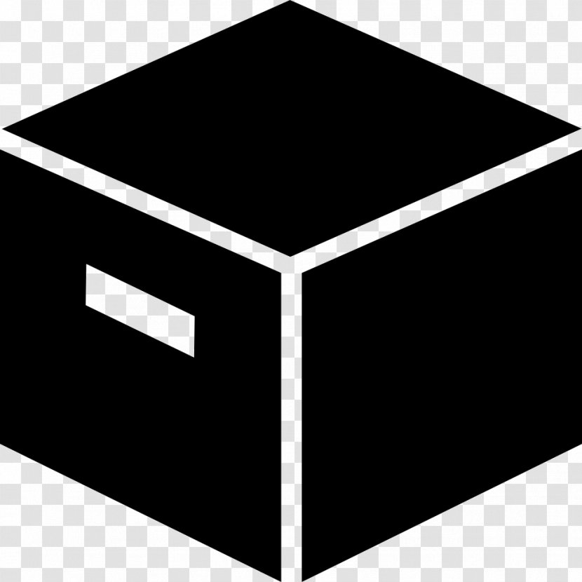 Cube Shape - Black And White Transparent PNG