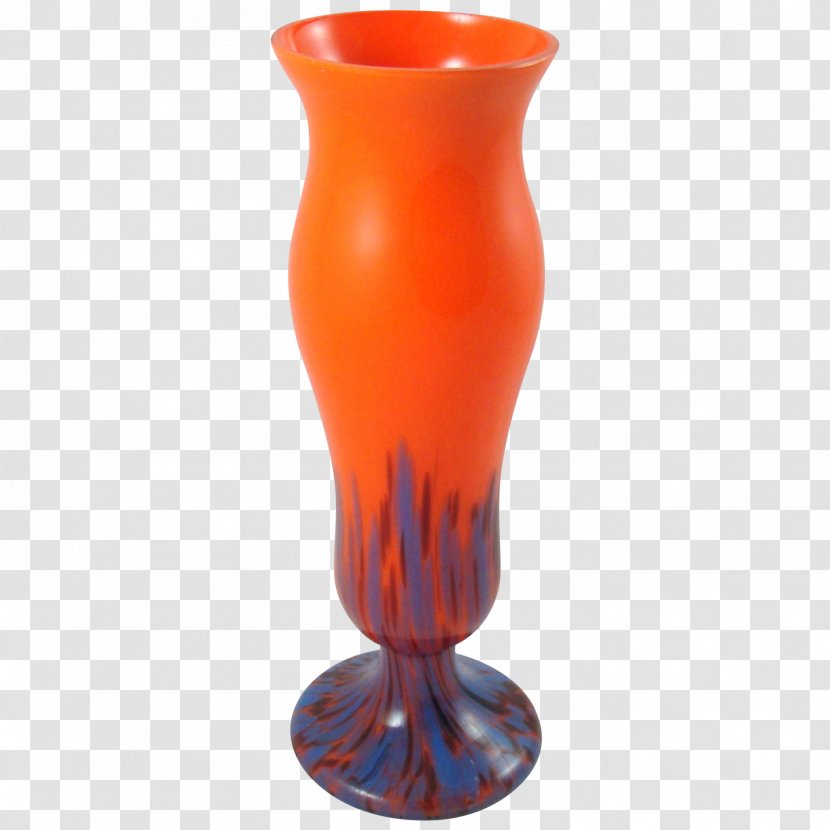 Vase Milk Glass Ceramic Orange - Decorative Arts - Vases Transparent PNG