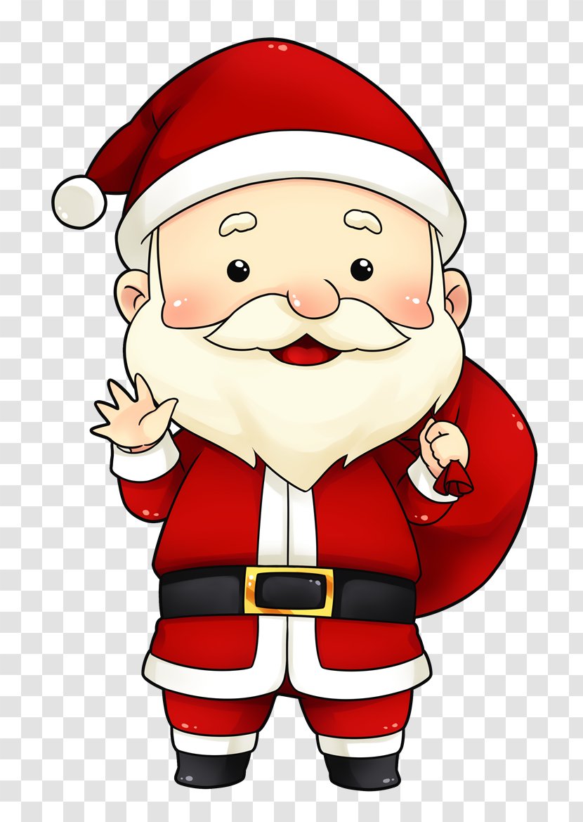 Santa Claus Christmas Day Clip Art Image Cartoon Transparent PNG