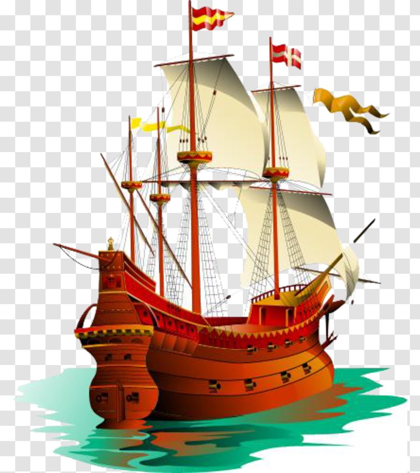 Galleon Sailing Ship Piracy Clip Art - Boat - Pirate Transparent PNG