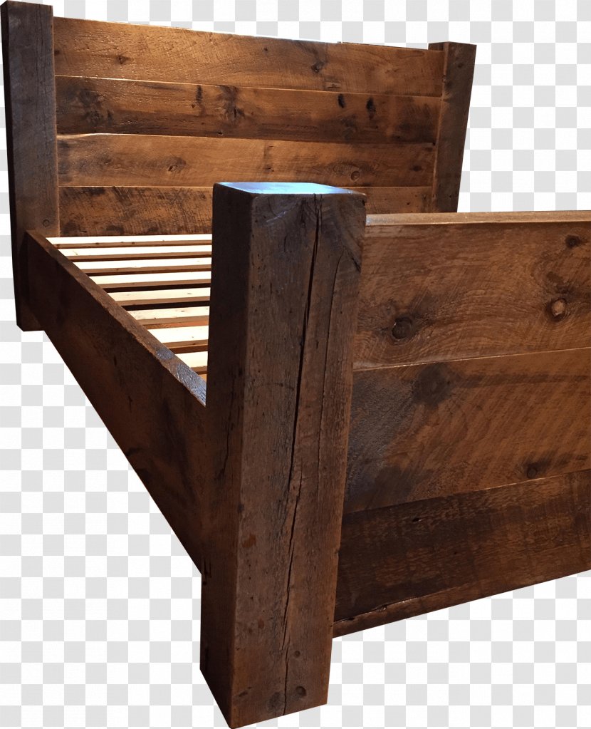 Bed Frame Bedside Tables Reclaimed Lumber Drawer - Wood - Table Transparent PNG