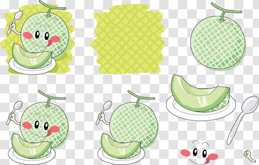 Hami Melon Poster - Fruit - Spoon Expression Vector Carrying Transparent PNG