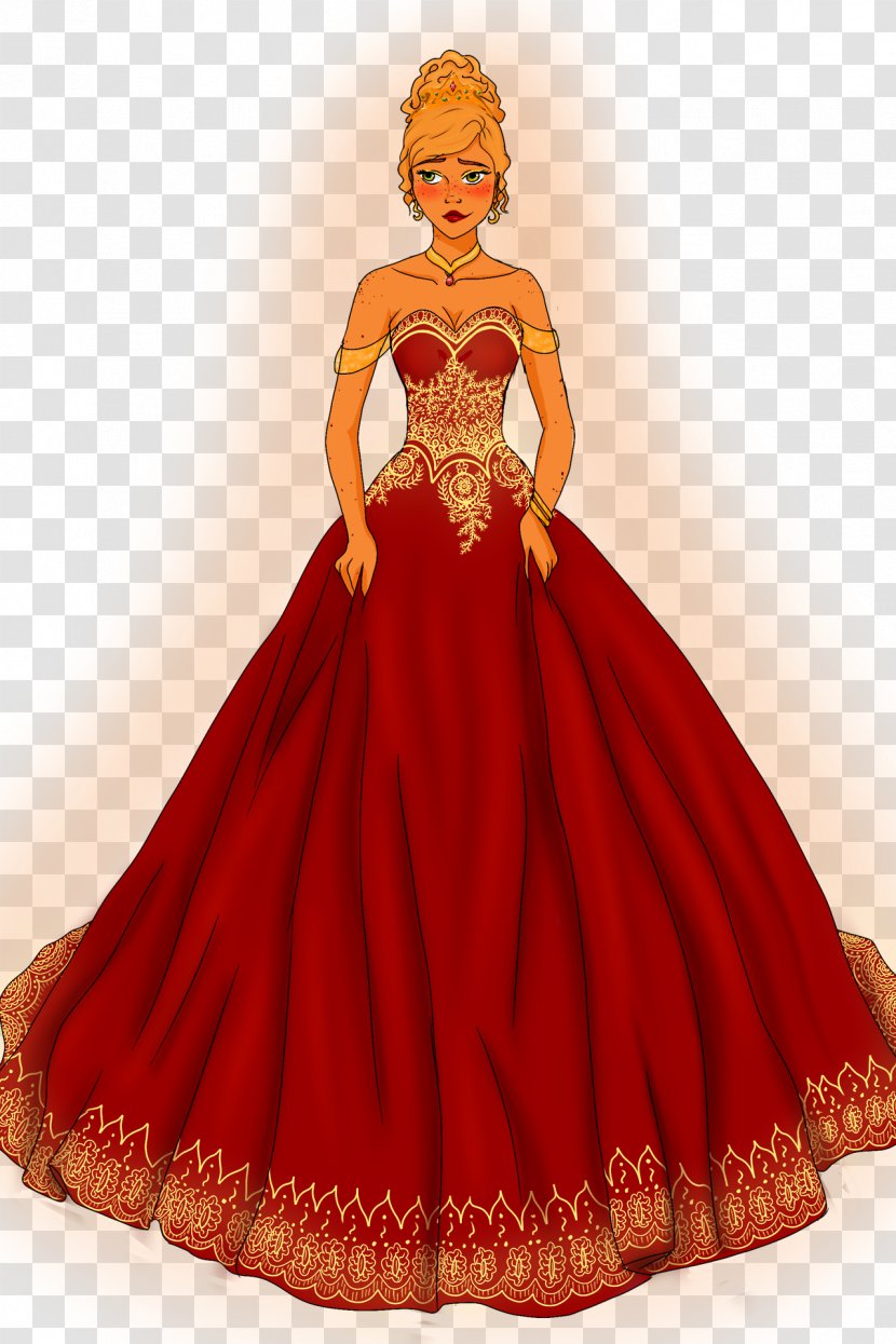 Gown Costume Design Dress Peach Transparent PNG